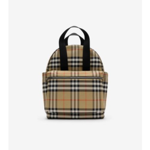Check Baby Changing Backpack in Sand - Children | Burberry® Official