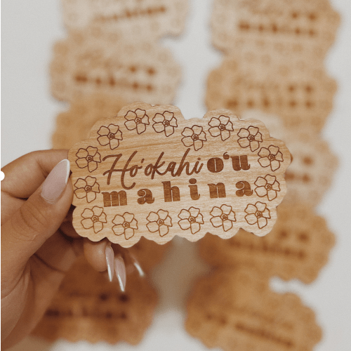 Pua Kenikeni Wooden Baby Milestones