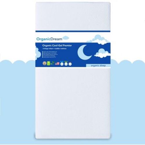 Organic Dream Certified Organic Cool-Gel Premier 2-Stage Crib & Toddler Mattress
