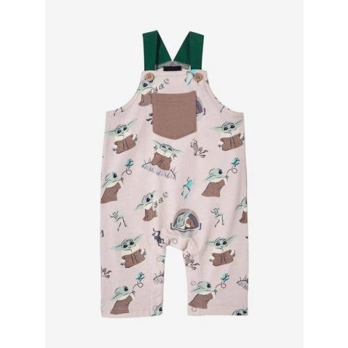 Star Wars The Mandalorian Grogu Infant Overalls -- BoxLunch Exclusive | BoxLunch