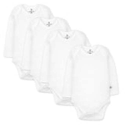 4-Pack Organic Cotton Long Sleeve Bodysuits