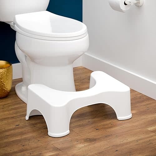 Squatty Potty The Original Bathroom Toilet Stool, 7 Inch height, White