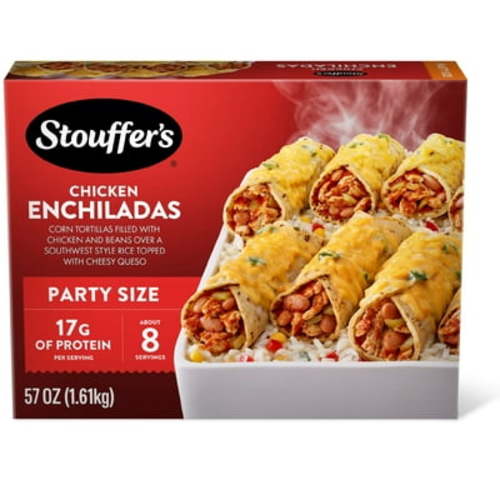 Stouffer’s Chicken Enchiladas, Party Size, Frozen Enchiladas, Party Size Frozen Meals 57 oz