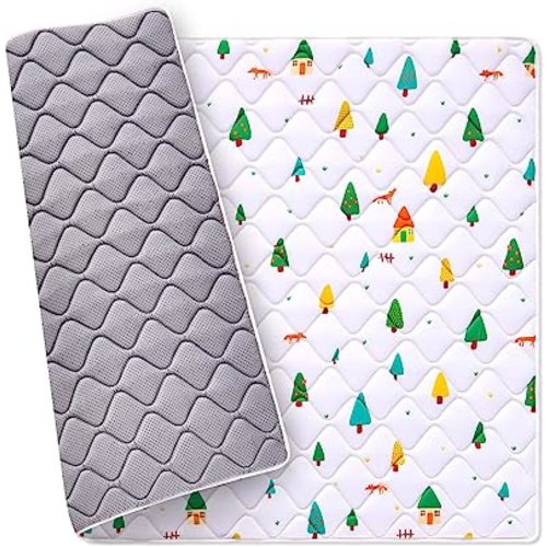 Premium Foam Baby Play Mat 50" X 50", Extra Large Activity Playmats for Babies,Toddlers, Infants, Soft Thicker Sponge Baby Mat for Floor, Play & Tummy Time, Machine Washable for Easy Care