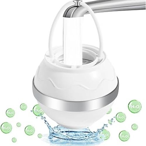 Bath Filter for Tub, 8 Stages Bathtub Water Filter, Bath Filter for Tub, Removes Contaminants, No BPA, 3000 Gal of Filtration, Shower Filter for Healthier Hair and Skin (White)