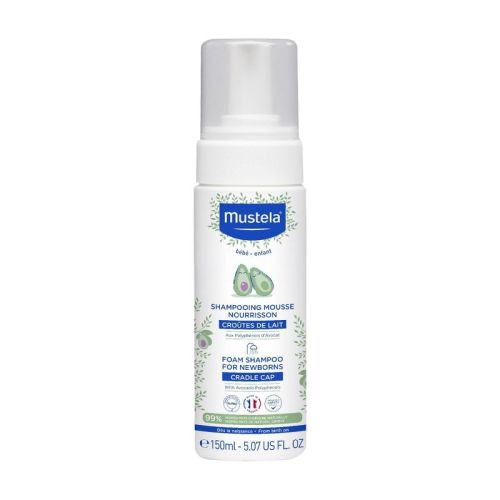 Mustela Newborn Baby Foam Shampoo for Cradle Cap - 5.07 fl oz