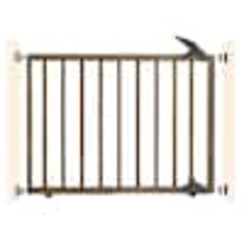 Dreambaby 28 in. Tall Nottingham Hardware or Pressure Mounted Wooden 27.5 in. to 41 in. Wide Baby Gate L2065