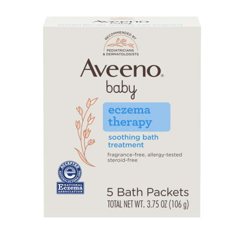 Aveeno Baby Eczema Therapy Soothing Bath Treatment, 5 Count HSA/FSA Eligible