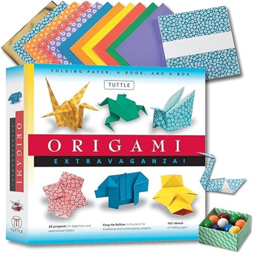 Origami Extravaganza! Folding Paper, a Book, and a Box: Origami Kit Includes Origami Book, 38 Fun Projects and 162 Origami Papers: Great for Both Kids and Adults Paperback – Download: Adobe Reader, October 1, 2000