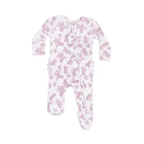 Girls' Countryside Coreopsis 2 Way Ruffled Zipper Footie - Baby / 0-3M