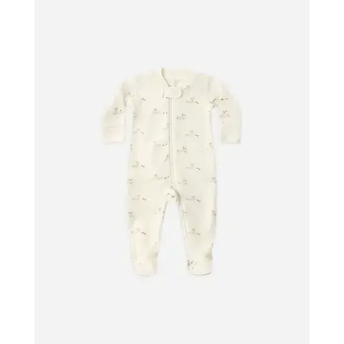 Bunnies Zip Long Sleeve Sleeper Footie – Quincy Mae