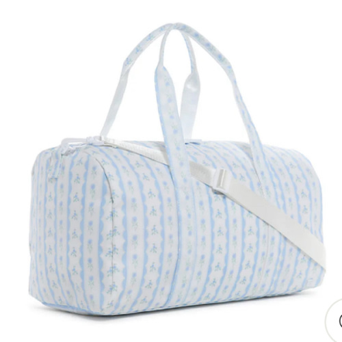 Duffel - Weekender - Ribbon Floral Blue
