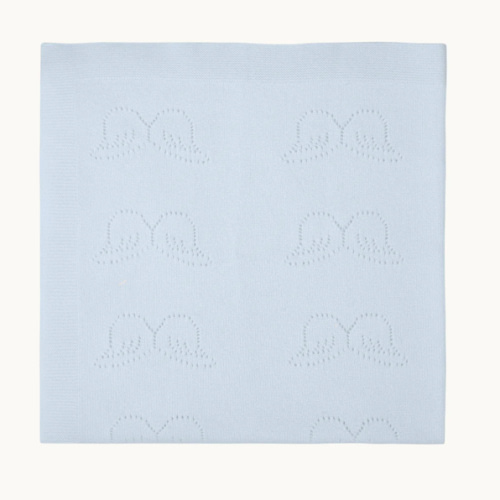 Angel Wing™ Cashmere Blanket - Blue | Marie-Chantal