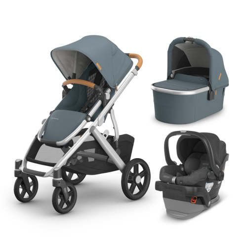UPPAbaby Vista V3 From Birth Complete Travel System (Stroller + Mesa V2 Infant Car Seat + Bassinet V3) - Callum / Greyson / Callum