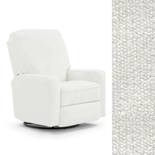 Storytime by Best Chairs Bilana Swivel Glider Recliner - Ivory 28627