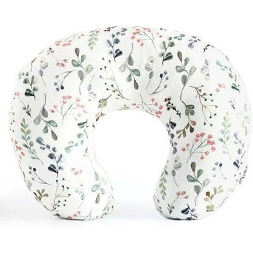 Pillow Cover Nursing Pillow Cover Stretchy Minky Removable Nursing Covers for Breastfeeding Pillows, Ultra Soft Comfortable Slipcover for Girls, Stylish Flora Pattern