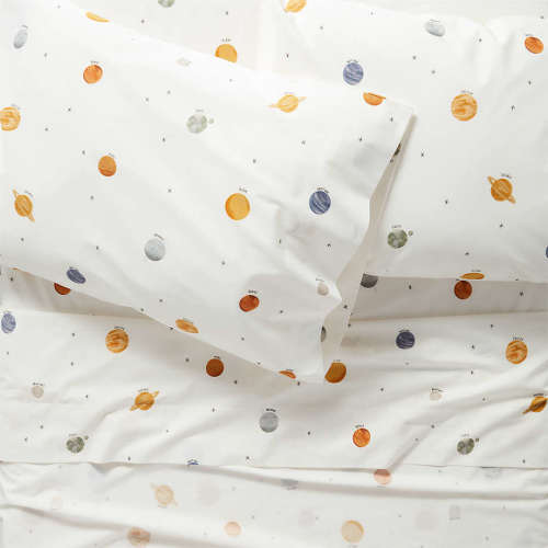 Stay Cool Outer Orbit Organic Cotton Kids Full Sheet Set