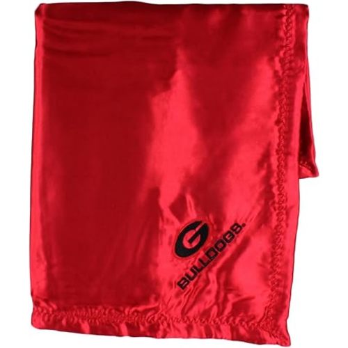 Comfy Feet Everything Comfy Georgia Bulldogs Silky and Super Soft Plush Baby Blanket, 28" x 28"