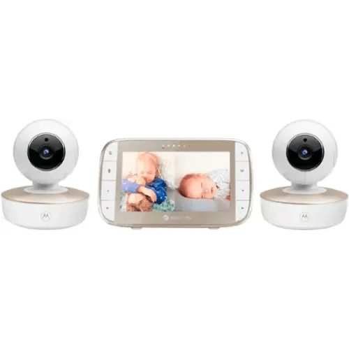 Motorola - VM50G-2  5" WiFi Video Baby Monitor with 2 Cameras - White