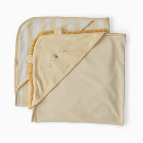 Hooded Towel (2 Pack) - Yellow Lion
