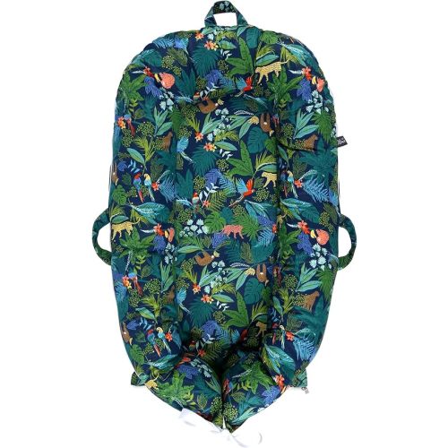 Newborn Lounger Cover for DockATot Deluxe | 100% Cotton Baby Lounger Extra Cover | Hypoallergenic Infant Baby Nest Replacement Cover for Dock A Tot Docks Deluxe+ Lush Jungle Night(Cover Only)
