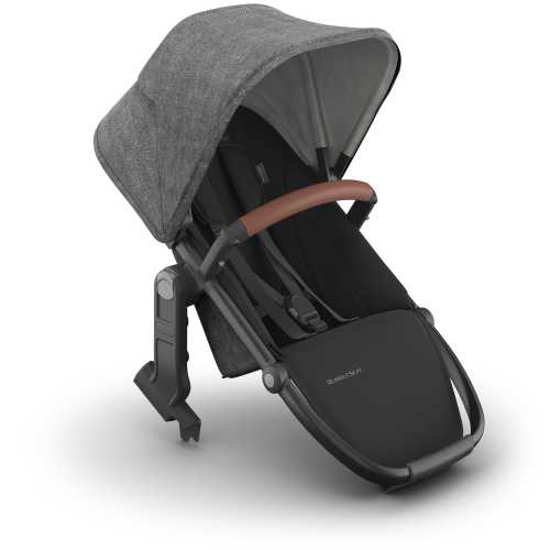 UPPAbaby RumbleSeat V3 - Greyson (Charcoal Melange / Carbon Frame / Saddle Leather)