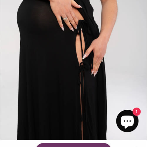 Cassidy Labor & Postpartum Gown Black – Lila