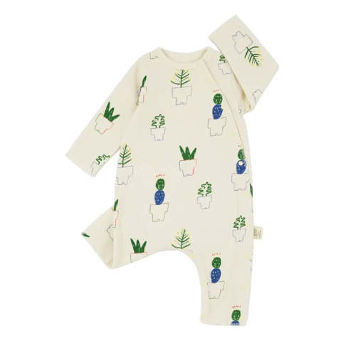 Newborn Baby Organic Cotton Jumpsuit – Peachy Bloomers