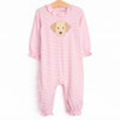 Perfect Pal Applique Romper, Pink Stripe – Stitchy Fish