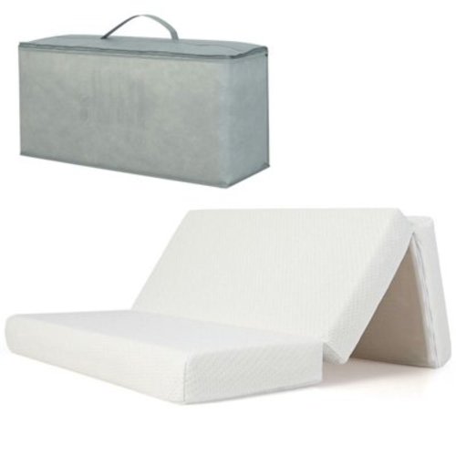 Kadyn Bedframe,Platform Bed, Bed Frame,Tri-Fold Pack and Play Mattress with 3 Inch Ultra Soft Foam