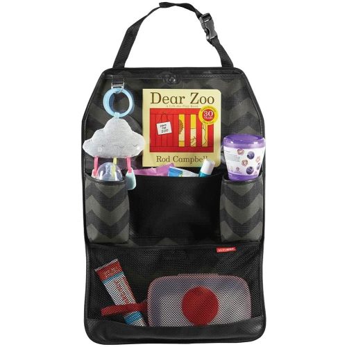 Skip Hop Back Seat Car Organizer, Style Driven, Black - 15x0.25x22.5 Inch (Pack of 1) - Travel Accessory