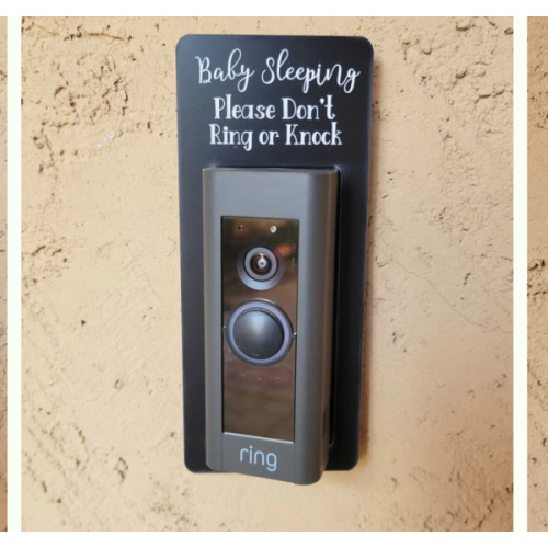 Baby Sleeping Do Not Ring or Knock Video Doorbell Surround – Kathryn Elaine Designs