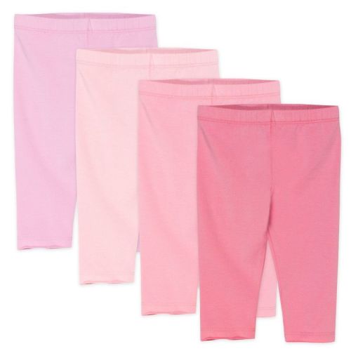 4-pack Organic Cotton Leggings Pink Ombre 0-3m