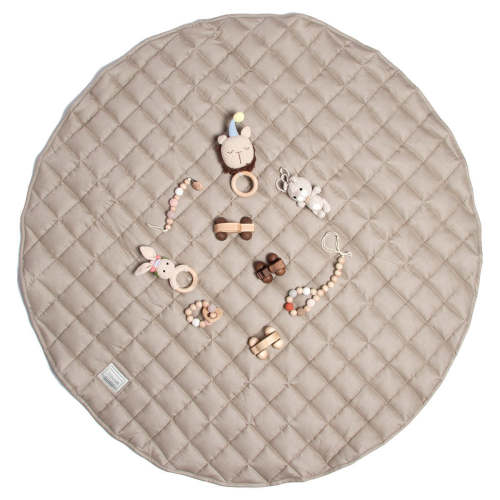 French Linen Deluxe Thick Quilted Play Mat