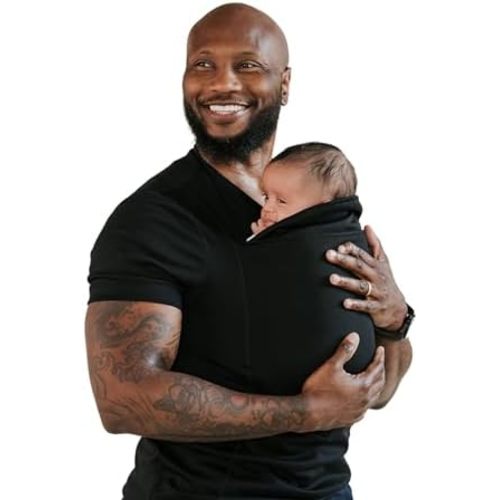 Lalabu The Dad Shirt | Hands-Free Baby Carrier for Dad with Kangaroo Pouch | Engineered for Bonding, Safety, & Comfort for Newborns Up to 15 Lbs. | CPSC Compliant