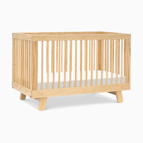babyletto Hudson 3-in-1 Convertible Crib with Toddler Bed Conversion Kit - Natural