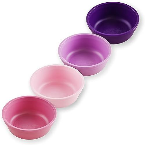 Re-Play 12 Oz. Toddler Bowls for Snack and Everyday Dining - Dishwasher and Microwave Safe - Set of 3-5.75" x 5.75" x 2" - Princess