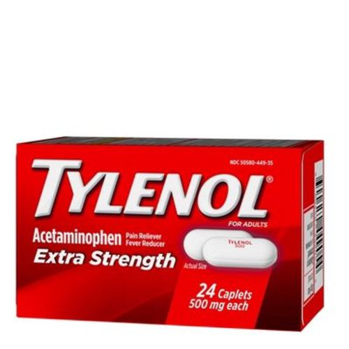 Tylenol Extra Strength Pain Reliever And Fever Reducer Caplets - Acetaminophen - 24ct