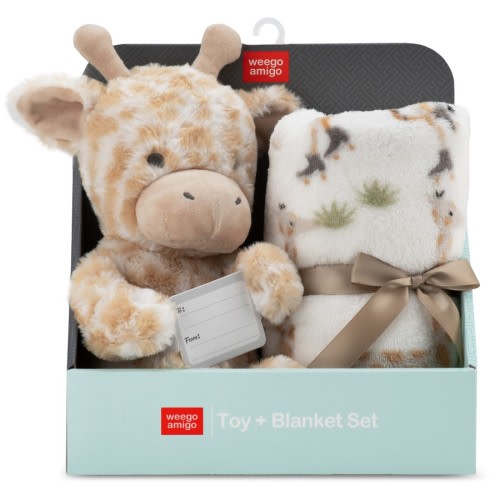 Weegoamigo Plush Toy & Blanket - Stevie Necks Giraffe