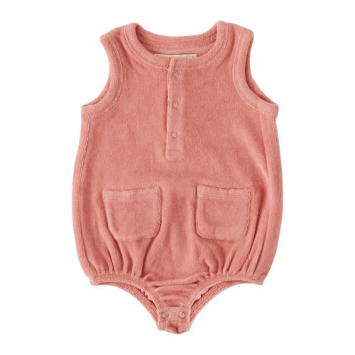 Classic Terry Bubble Romper, 3-6M