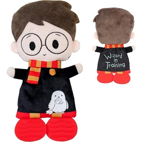 Kids Preferred Harry Potter Teether Plush Toy Crinkle Cloth for Newborn Baby Boys and Girls 10 inches