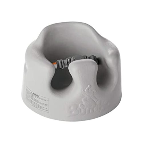 Bumbo B10060MPA3 Baby Infant Soft Foam Comfortable Wide Floor Seat with 3 Point Adjustable Harness, Gray - Elephant Gray