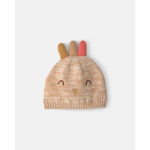 Baby Thanksgiving Turkey Knit Hat - Cream | Carter's