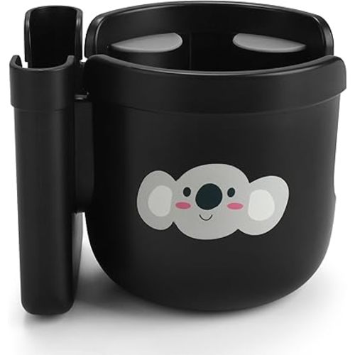 Accmor Stroller Cup Holder with Phone Holder, Bike Cup Holder, Universal Cup Holder for Uppababy Nuna Doona Strollers, 2-in-1 Cup Phone Holder for Stroller, Bike, Wheelchair, Walker, Scooter