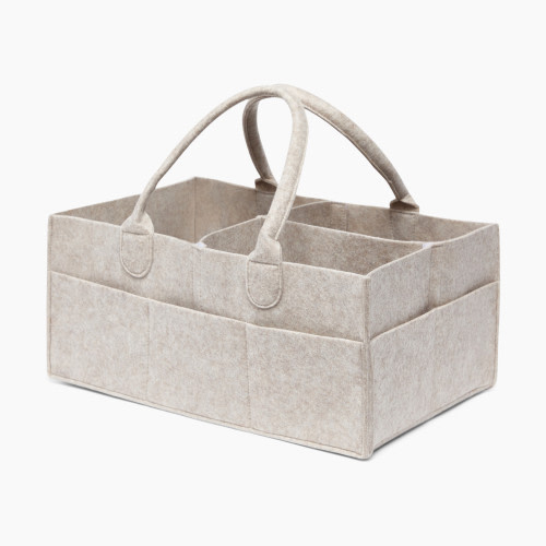Sprucely Felt Diaper Caddy - Oat, Large