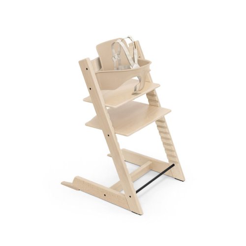 Stokke Tripp Trapp High Chair | Natural with Vanilla White with Beige Harness
