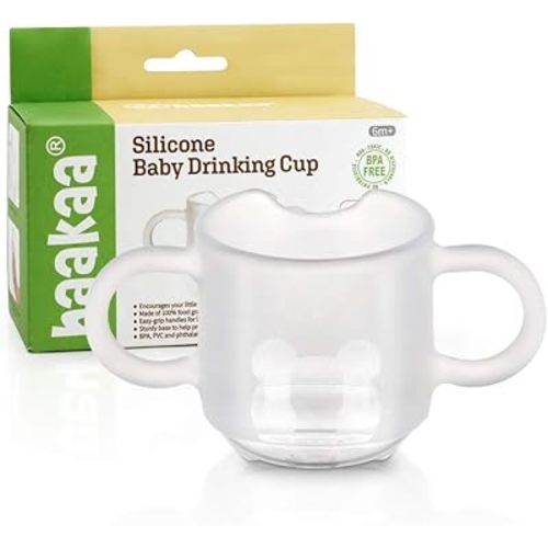 haakaa Silicone Toddler Cups, BPA Free Drop-proof Training Cups for Baby 6 Months+, 5 Ounce