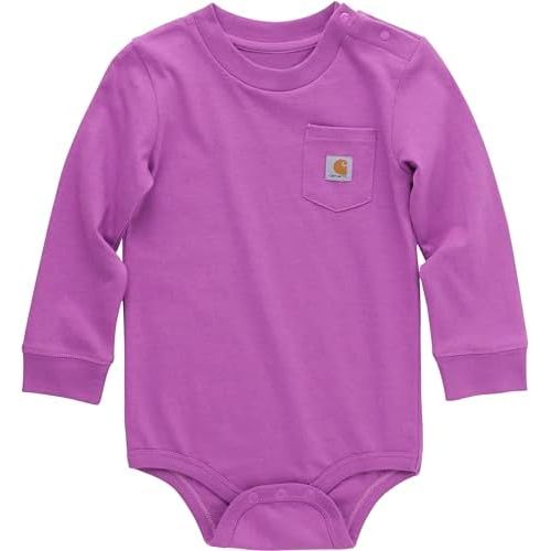 Carhartt Unisex Baby Long-Sleeve Pocket Bodysuit