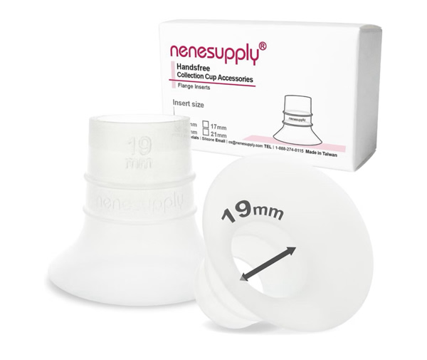 Amazon.com: Nenesupply 19mm Flange Inserts for Handsfree Wearable Collection Cups. Work with 24mm breastshields/Flanges.Reduce Flange Size to 19mm. Compatible with Spectra, Medela Elvie Momcozy Flanges
