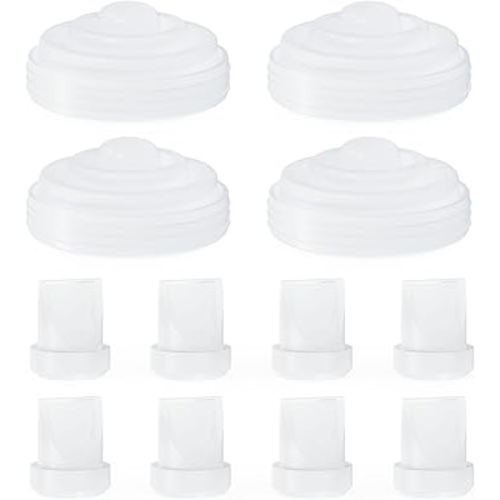 12PCS Breast Pump Parts, Duckbill Valves Compatible with Momcozy m5 Replacement Parts Momcozy Breast Pump Accessories Mom Cozy m5 Replacement Parts 8PCS Duckbill Valves 4PCS Silicone Diaphragm